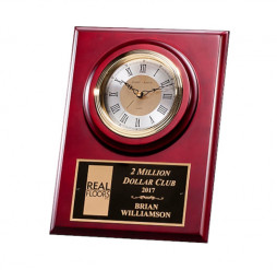 Cherry Finish Clock Plaque